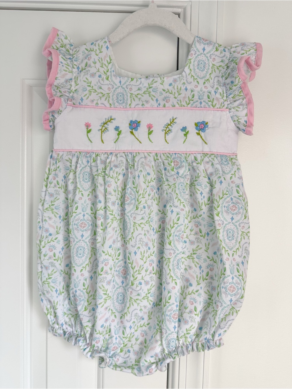 Smockingbird floral bubble 3T like new